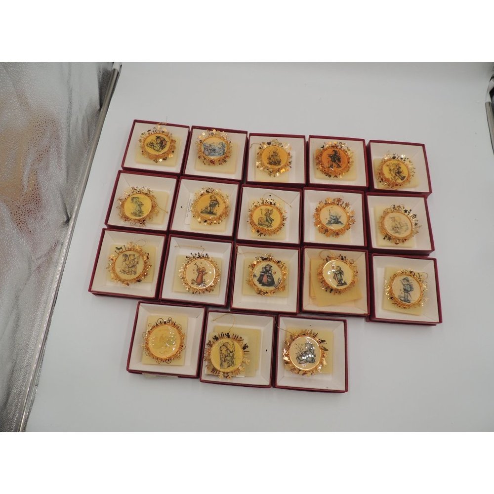 Hummel "The Hummel Gold Christmas Ornament Collection" set of 18